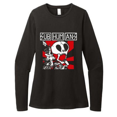 S.U.B.H.U.M.A.N.S Logos Womens CVC Long Sleeve Shirt