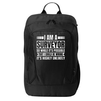 Surveyor Land Surveying Cartographer Geodesists Valuer City Backpack