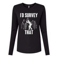 Surveyor Land Surveying Id survey that Camera Theodoloite Womens Cotton Relaxed Long Sleeve T-Shirt