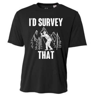 Surveyor Land Surveying Id survey that Camera Theodoloite Cooling Performance Crew T-Shirt