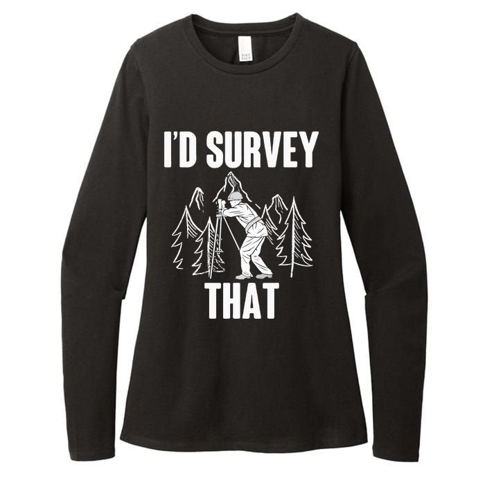 Surveyor Land Surveying Id survey that Camera Theodoloite Womens CVC Long Sleeve Shirt