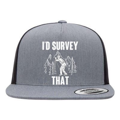 Surveyor Land Surveying Id survey that Camera Theodoloite Flat Bill Trucker Hat