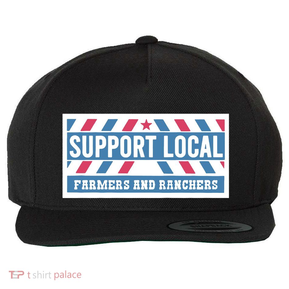 Support Local Wool Snapback Cap