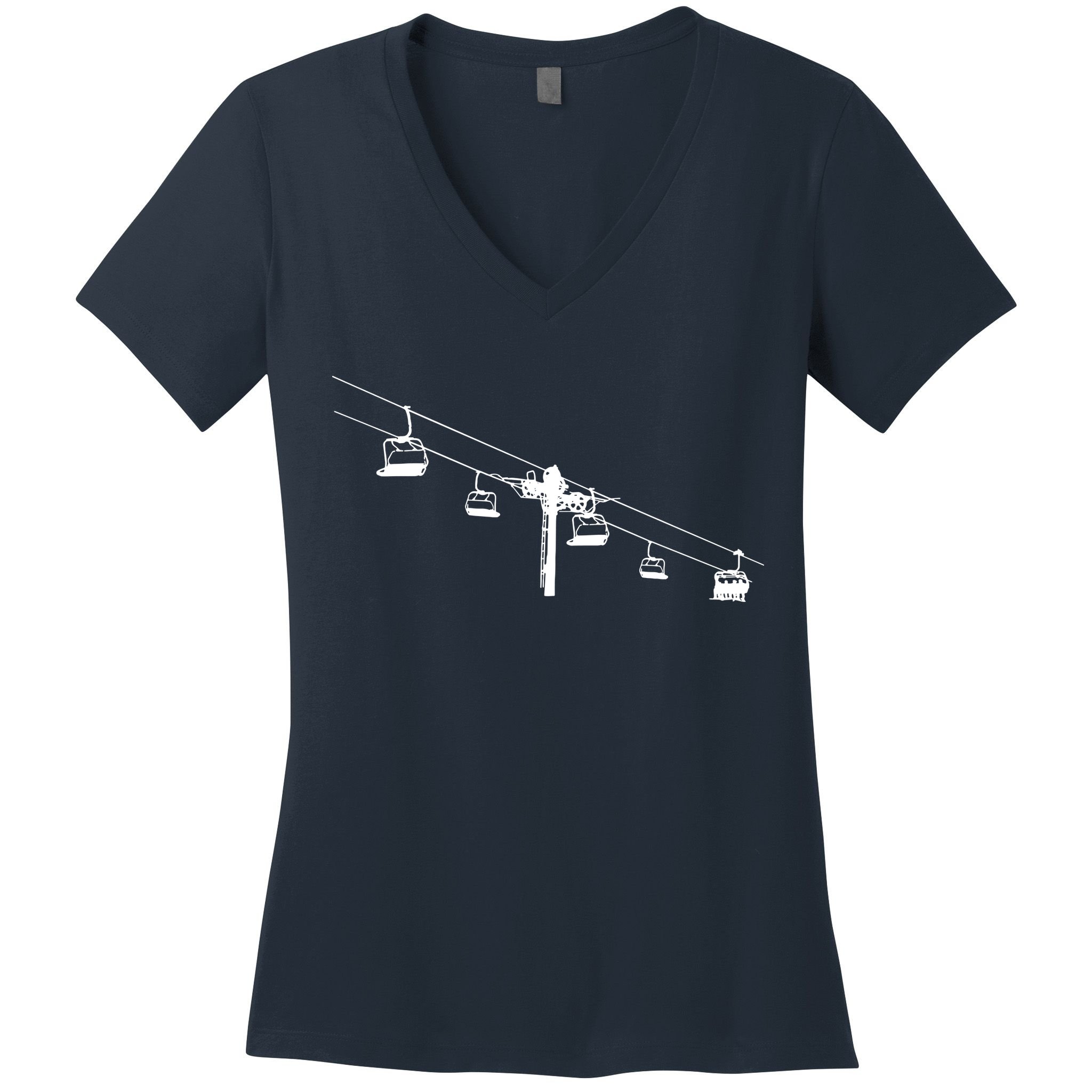 Ski Lift Women's V-Neck T-Shirt