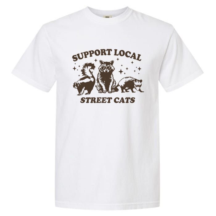 Support Local Street Vintage Graphic Garment-Dyed Heavyweight T-Shirt