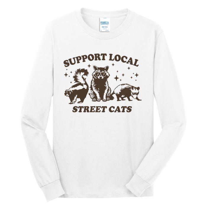 Support Local Street Vintage Graphic Tall Long Sleeve T-Shirt