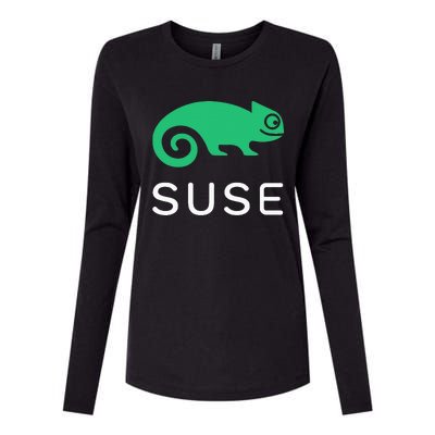 Suse Linux Softwaredefined Networking And Virtualization Womens Cotton Relaxed Long Sleeve T-Shirt