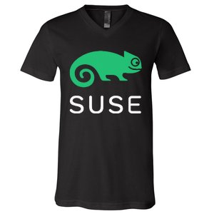 Suse Linux Softwaredefined Networking And Virtualization V-Neck T-Shirt