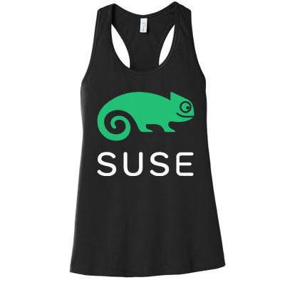 Suse Linux Softwaredefined Networking And Virtualization Women's Racerback Tank