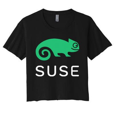 Suse Linux Softwaredefined Networking And Virtualization Women's Crop Top Tee