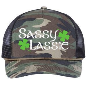 Sassy Lassy St Patrick's Day Retro Rope Trucker Hat Cap