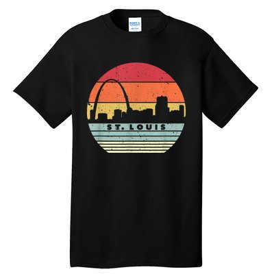 St. Louis Souvenir Shirt. Retro Style USA Skyline Tall T-Shirt