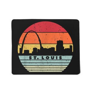 St. Louis Souvenir Shirt. Retro Style USA Skyline Mousepad