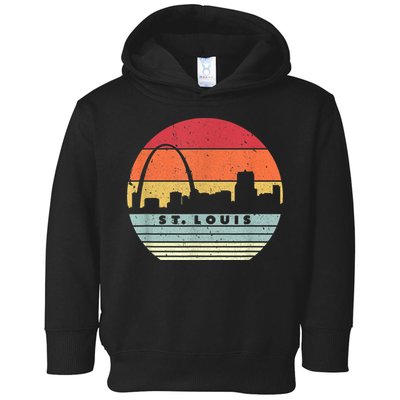 St. Louis Souvenir Shirt. Retro Style USA Skyline Toddler Hoodie