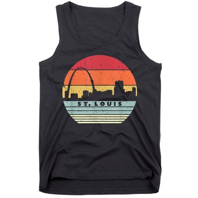 St. Louis Souvenir Shirt. Retro Style USA Skyline Tank Top
