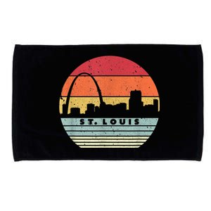 St. Louis Souvenir Shirt. Retro Style USA Skyline Microfiber Hand Towel