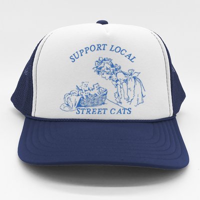 Support Local Street Vintage Graphic Trucker Hat