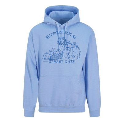 Support Local Street Vintage Graphic Unisex Surf Hoodie