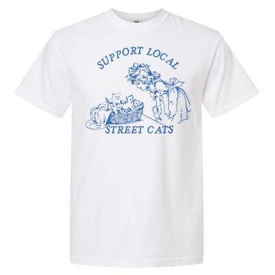 Support Local Street Vintage Graphic Garment-Dyed Heavyweight T-Shirt