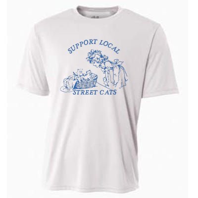 Support Local Street Vintage Graphic Cooling Performance Crew T-Shirt