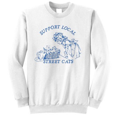 Support Local Street Vintage Graphic Sweatshirt