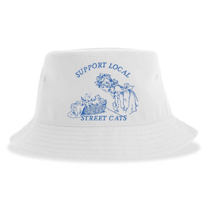 Support Local Street Vintage Graphic Sustainable Bucket Hat