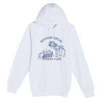 Support Local Street Vintage Graphic Premium Pullover Hoodie