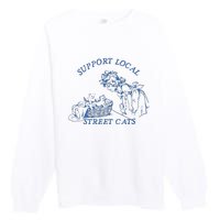 Support Local Street Vintage Graphic Premium Crewneck Sweatshirt