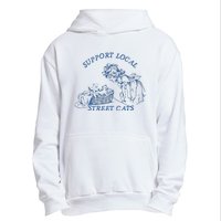 Support Local Street Vintage Graphic Urban Pullover Hoodie