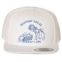 Support Local Street Vintage Graphic Wool Snapback Cap