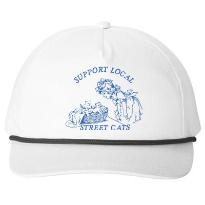 Support Local Street Vintage Graphic Snapback Five-Panel Rope Hat