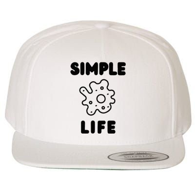 Simple Life Wool Snapback Cap