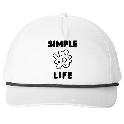 Simple Life Snapback Five-Panel Rope Hat