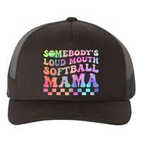 Somebody's Loudmouth Softball Mama Funny Mother's Day Yupoong Adult 5-Panel Trucker Hat