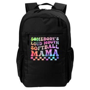 Somebody's Loudmouth Softball Mama Funny Mother's Day Daily Commute Backpack