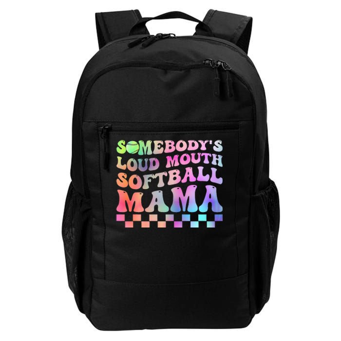 Somebody's Loudmouth Softball Mama Funny Mother's Day Daily Commute Backpack