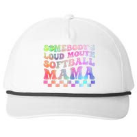 Somebody's Loudmouth Softball Mama Funny Mother's Day Snapback Five-Panel Rope Hat