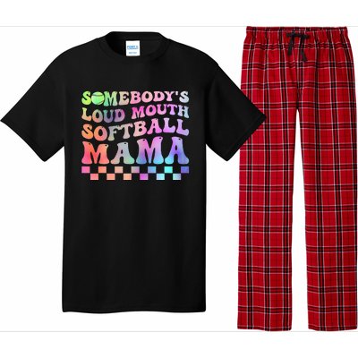 Somebody's Loudmouth Softball Mama Funny Mother's Day Pajama Set