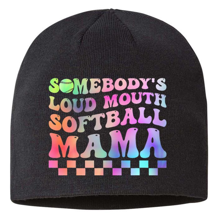 Somebody's Loudmouth Softball Mama Funny Mother's Day Sustainable Beanie