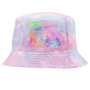 Somebody's Loudmouth Softball Mama Funny Mother's Day Tie-Dyed Bucket Hat