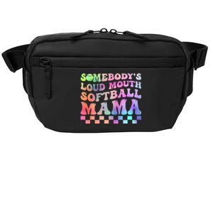 Somebody's Loudmouth Softball Mama Funny Mother's Day Crossbody Pack