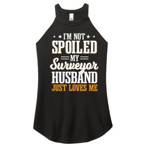 Surveyor Land Surveying Spoiled Wife Cartographer Valuer Women’s Perfect Tri Rocker Tank