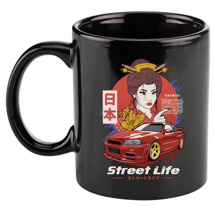 Street Life 11oz C Handle Ceramic Mug