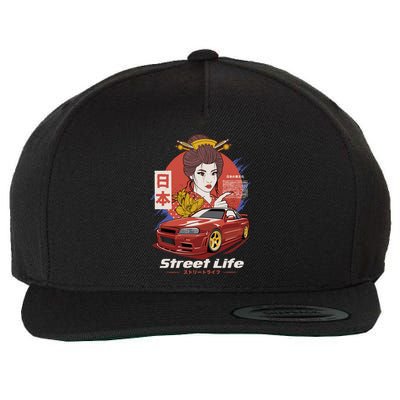 Street Life Wool Snapback Cap