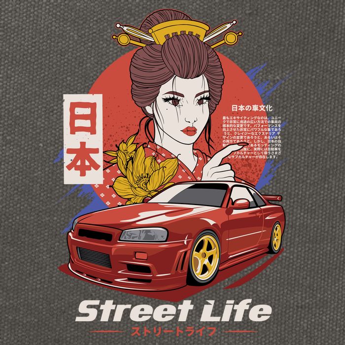 Street Life Cotton Canvas Backpack