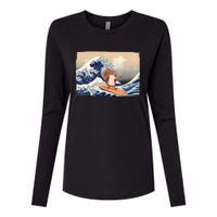 Squirrel Lover Squirrel Art Funny Surf Funny Squirrel Womens Cotton Relaxed Long Sleeve T-Shirt