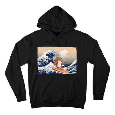 Squirrel Lover Squirrel Art Funny Surf Funny Squirrel Hoodie