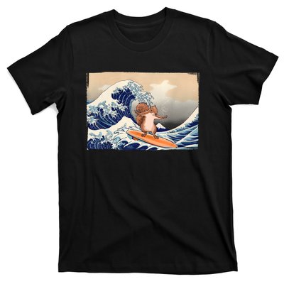 Squirrel Lover Squirrel Art Funny Surf Funny Squirrel T-Shirt