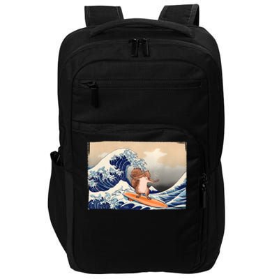 Squirrel Lover Squirrel Art Funny Surf Funny Squirrel Impact Tech Backpack