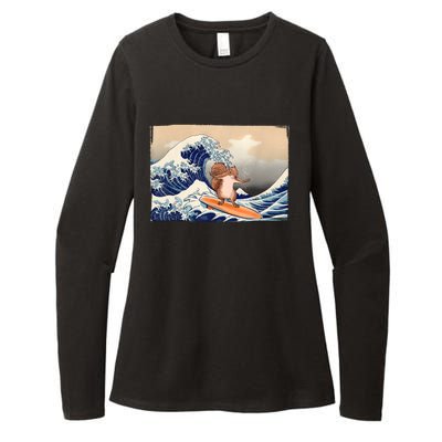 Squirrel Lover Squirrel Art Funny Surf Funny Squirrel Womens CVC Long Sleeve Shirt